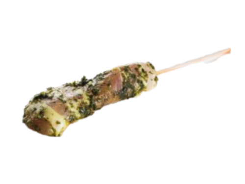Kipspies pesto met spek